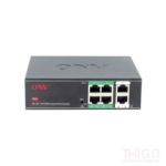 ONV H1064PSD 4 Port Unmanaged PoE+ with 2 Port Uplink Switch